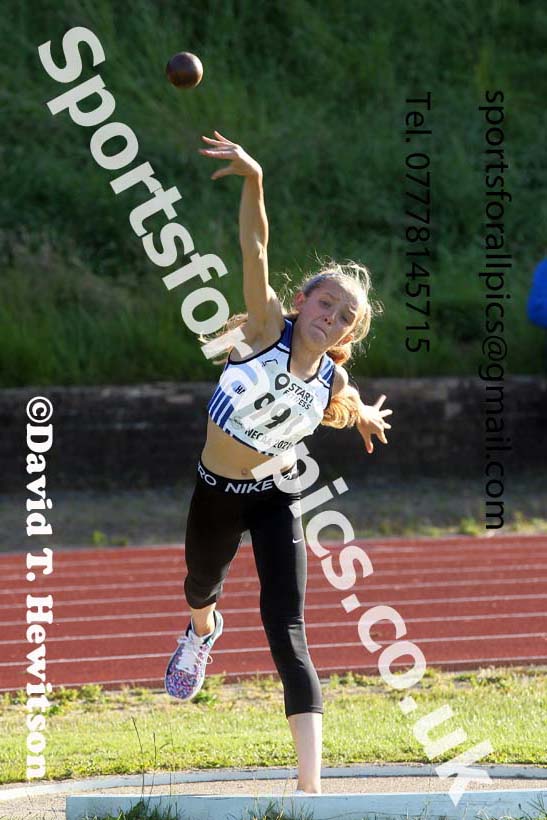 3Shot putt, 2021 North East Grand Prix No.4, Monkton, Wednesday, June 30th. Photo: David T. Hewitson/Sports for All Pics